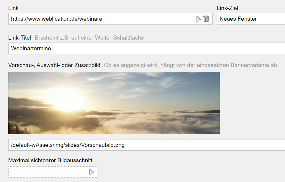 Vorschaubild für Video auswählen