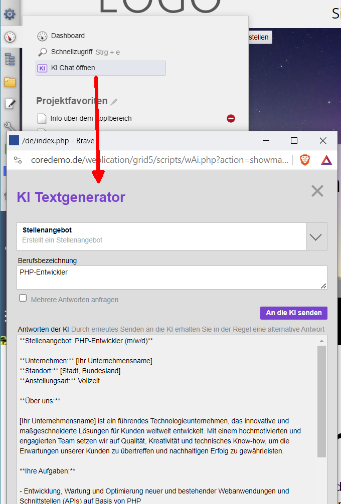 Version 19: KI-Textgenerator ohne Einrichtungsaufwand in Entwicklerlizenzen