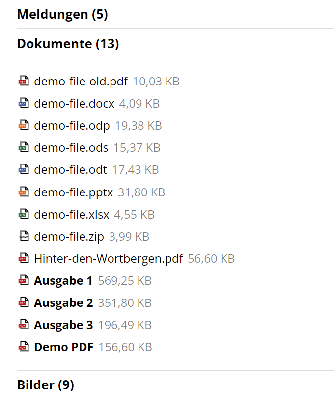 Anzahl Einträge einer Liste in Register anzeigen