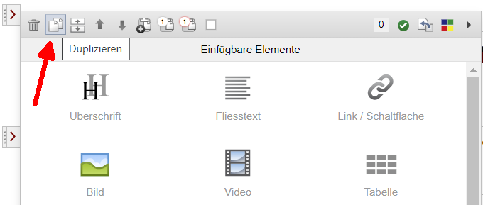 Version 19: Editor - Duplizieren von Elementen mit Angabe der Anzahl Duplikate
