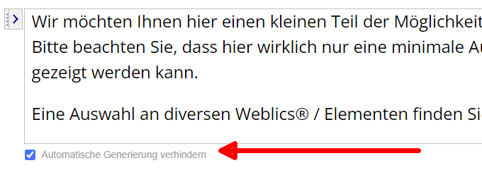 Fliesstext: Leichte Sprache pro Feld auch deaktivierbar