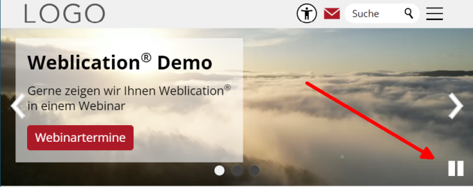 Banner, Slider: Animationen stoppen / deaktivieren