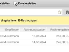 E-Rechnungen - So unterstützt Sie Weblication®