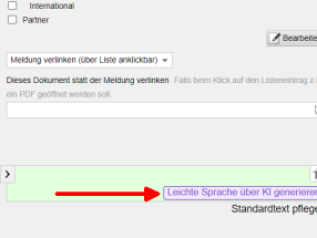 Weblication®: Modul Leichte Sprache