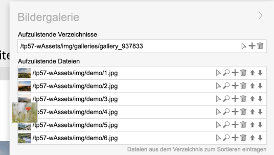 Bilder bei Einzelauswahl im Editor bei Mouseover vergrößern