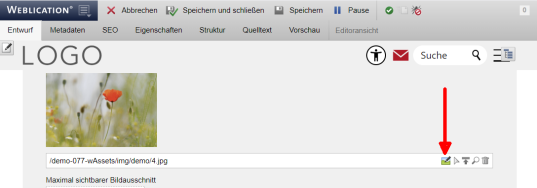 Objekte: Direkter Aufruf zum Bearbeiten in Feldern