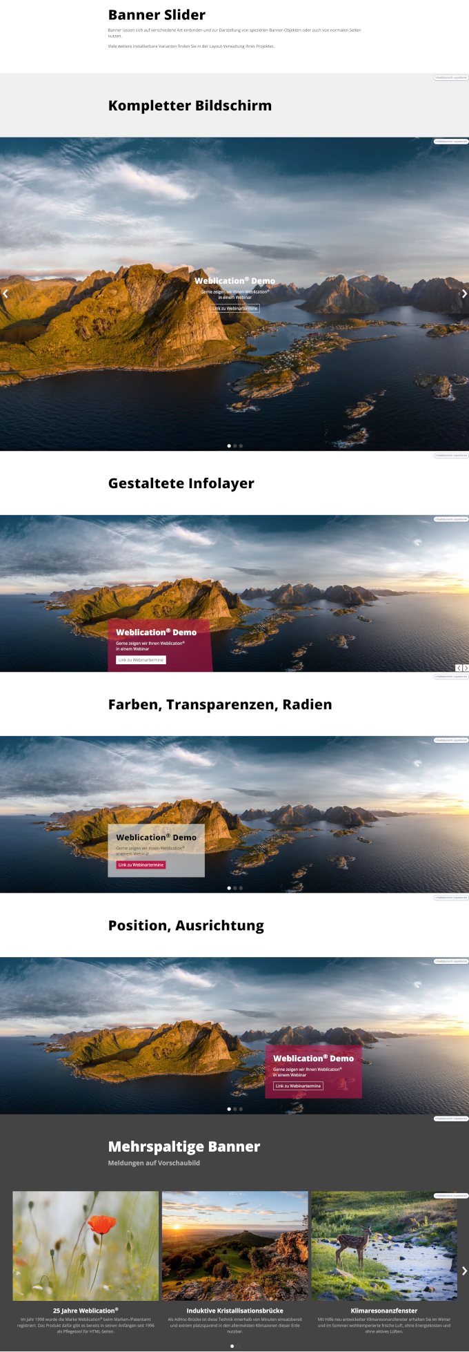 Layout-Beispiele aus coredemo.de exportieren