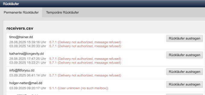 Newsletter: Bounce Management