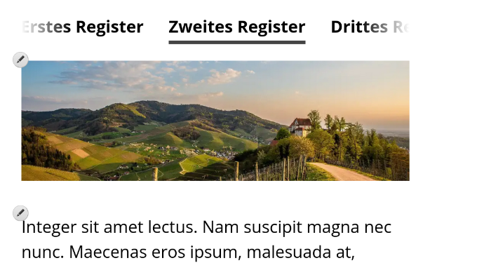 Tabs in mobiler Ansicht scrollen