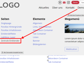 Einblender und Einblend-Effekte in Weblication®