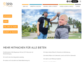 Behindertenhilfe Bergstraße mit Weblication® und Modul Leichte Sprache
