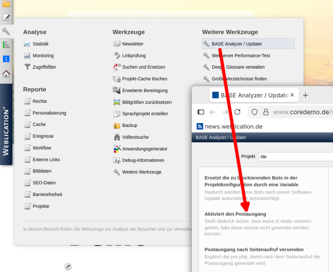 Postausgangsserver aktivieren