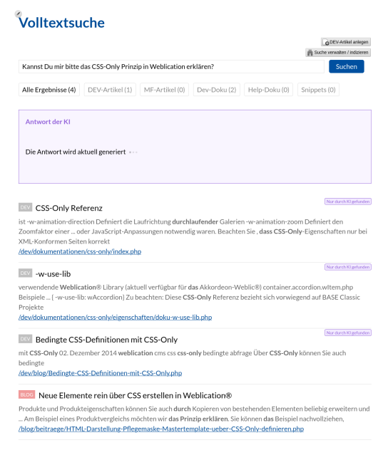 Bessere Suchergebnisse und KI-Textantworten auf Fragen zu eigenen Inhalten und Daten!
