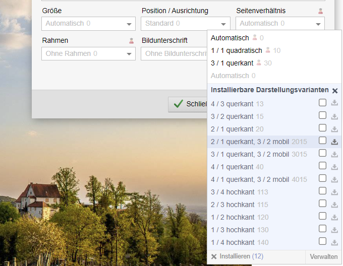 Bild: Unterschiedliche Seitenverhältnisse für Mobil und Desktop