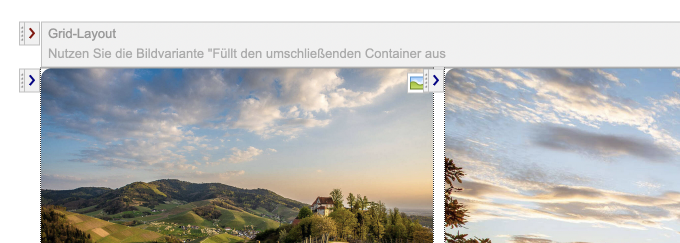 Grid-Layout: Textanpassung im mehrspaltigen Container im Editor 