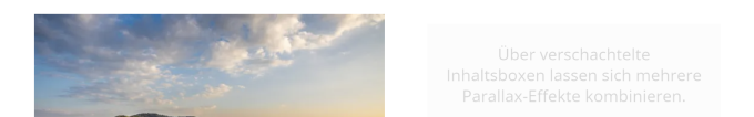 Parallax Effekte über verschachtelte Container kombinieren