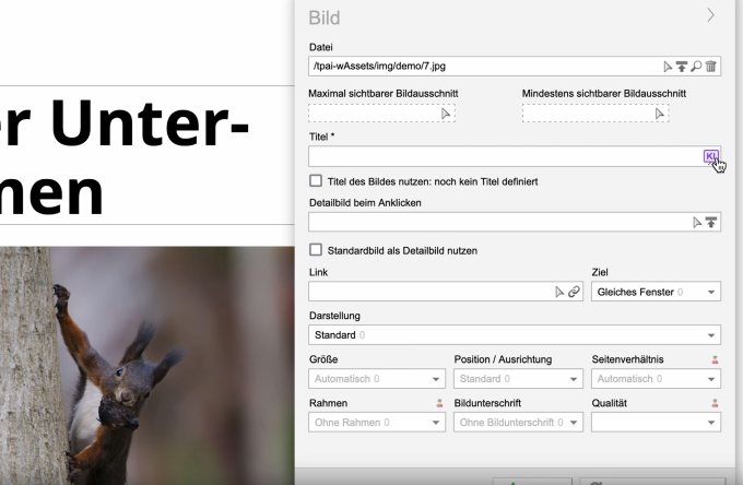 KI: Inhalt eines Bildes auslesen und Bildtitel generieren lassen
