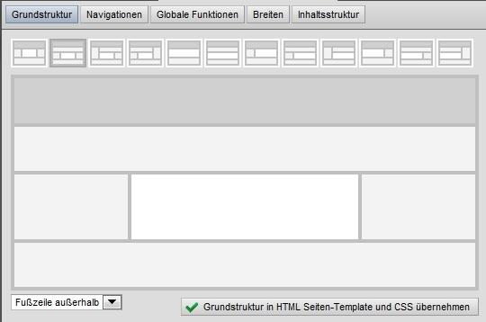 12 Musterstrukturen und zahlreiche Navigationslayouts als Vorlage für Ihre individuellen Designs