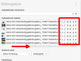 Version 15: Bilder in Bildergalerien manuell sortieren