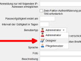 Version 15: Neuer Benutzertyp - Designer