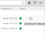 Version 15: Symlinks werden im Datei-Explorer markiert