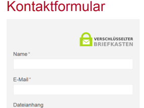 Den &quot;Verschlüsselten Briefkasten&quot; nutzen in Weblication® CMS