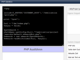 Version 16: PHP Sandbox - PHP ausführen in Kommandofeld