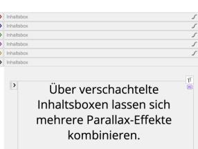 Parallax Effekte über verschachtelte Container kombinieren