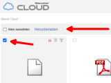 CLOUD: Neue Funktionen in der Web-Ansicht