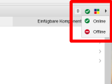 Version 16: Elemente offline schalten / online schalten