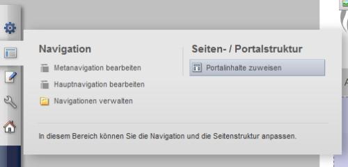 Admin-Panel: Portalstrukturen zuweisen