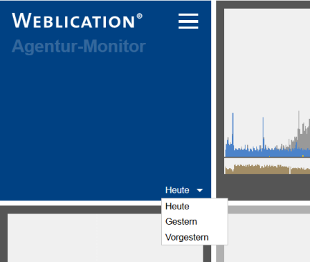Agenturmonitor: Vergangene Tage anzeigen