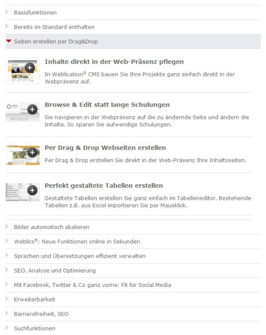 Akkordeon-Effekt mit Weblication