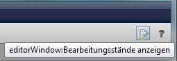 Button Bearbeitungsstände wiederherstellen rechts oben im Editor