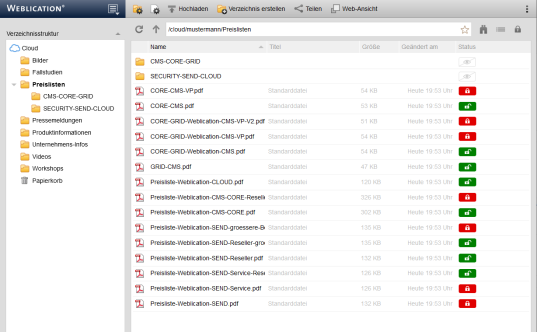 CLOUD-Dateiverwaltung
