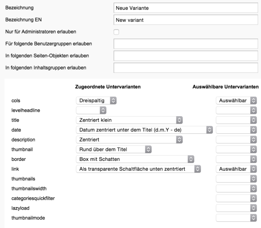 CSS-Only Varianten zusammenklicken