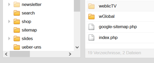 Anzeige Anzahl Verzeichnisse und Dateien in der Dateiverwaltung