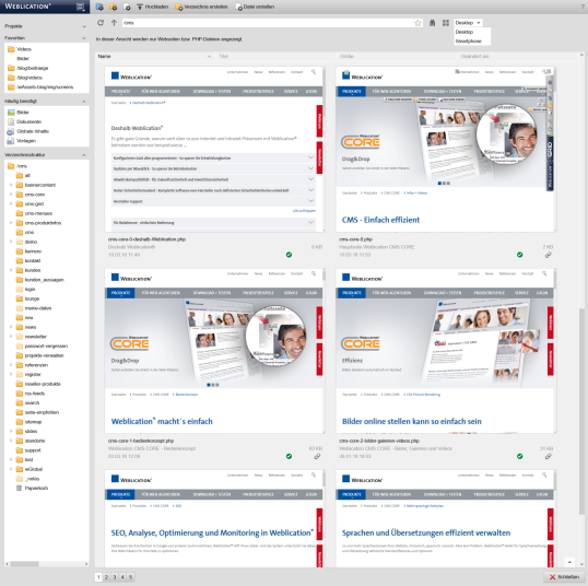 Vorschau-Ansicht im Datei-Explorer - Desktop