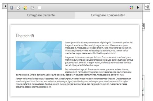 Drag&Drop-Editor: Komponenten