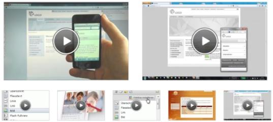 Größenanpassung der Play-Icons für Videos