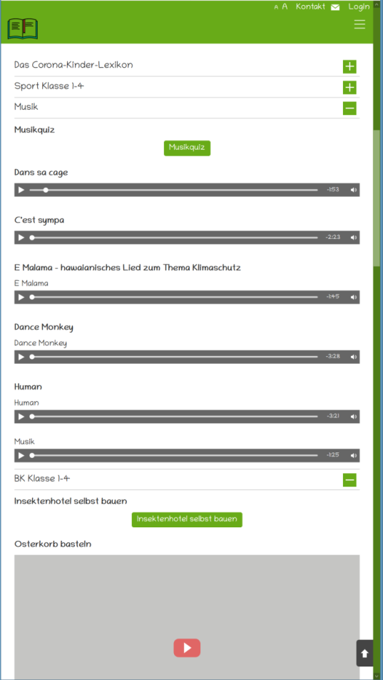 Mediathek + Wochenpläne für Schulen in der Corona-Krise