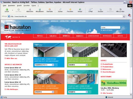 HAURATON Website - 2006