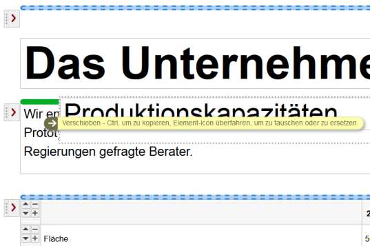 Verschieben, Kopieren, Tauschen, Ersetzen von Elementen