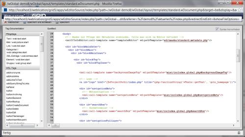 HTML-Editor mit Tag-Referenz