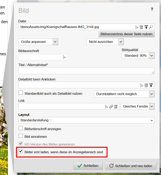 Lazy Loading im Bildelement nutzen