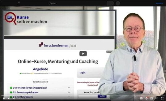 Screen aus Youtube-Video: Kostensparendes Learning Management mit Weblication®: