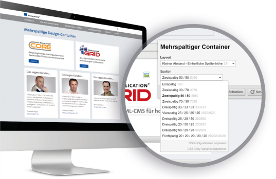 Mehrspaltige Seitenlayouts per Mausklick erstellen