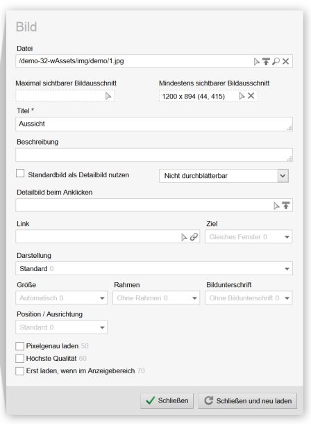 Mobile First Bildelement