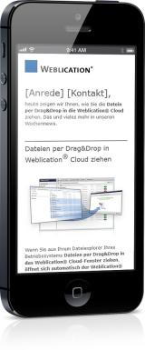 Responsive Newsletter mit Weblication®