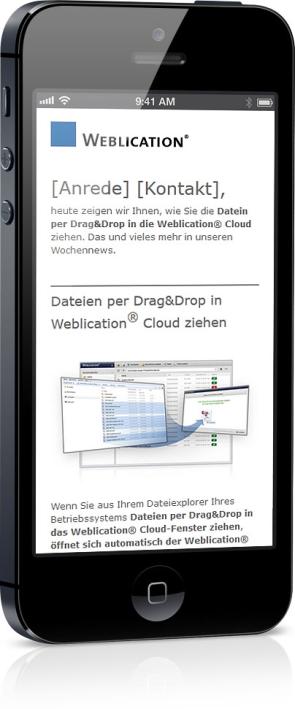 Responsive Newsletter mit Weblication®